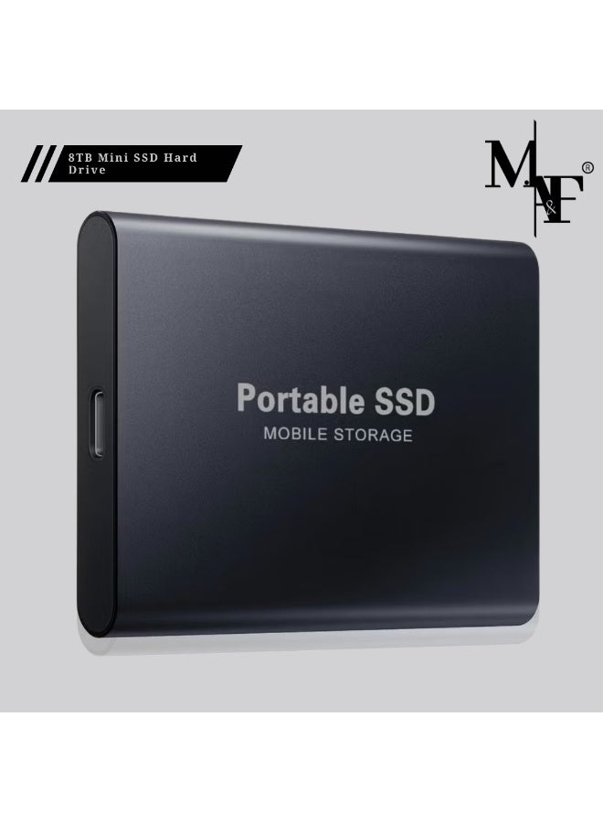 M.A&F's Portable External Hard Drive 8TB , Mini SSD Hard Drives,Solid State External Drives,Computer Backup Drive,USB 3.1 to Type-C Support Data Storage Transfer for Windows XP PC Laptop and Mac - Image 1